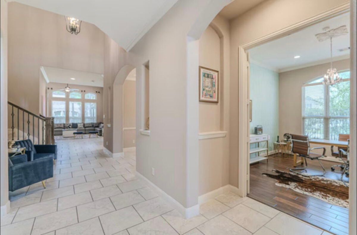 Open concept living area